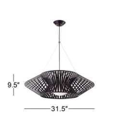 Possini Euro Design Planet Black Large Pendant Light 31 1/2" Wide Mid Century Modern White Glass For Dining Room House Foyer Kitchen Island Entryway -Possini Euro Design Shop GUEST 00af8dfe bea5 4967 a791 2ff4c5e8b080