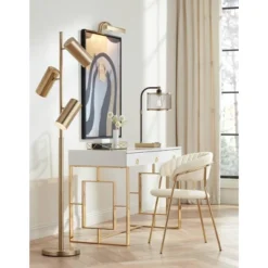 Possini Euro Design Canasta Trac Modern Tree Floor Lamp 67" Tall Satin Brass 3-Light Adjustable Metal Shade For Living Room Reading Bedroom Office -Possini Euro Design Shop GUEST 01cac7ca 2185 4889 a4ea 3c80995a2377