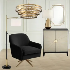 Possini Euro Design Modern Downbridge Floor Lamp 64" Tall Black Brass Metal Linen Drum Shade For Living Room Reading Bedroom Home 17 Possini Euro Design Modern Downbridge Floor Lamp 64" Tall Black Brass Metal Linen Drum Shade For Living Room Reading Bedroom Home -Possini Euro Design Shop GUEST 03289da9 7ba1 4ac2 8665 96b8783c2427