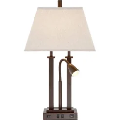 Possini Euro Design Possini Euro Deacon Bronze Gooseneck Lamps With USB And Outlet Set Of 2 -Possini Euro Design Shop GUEST 0566c245 a6ca 4b57 9975 39551895d7f0