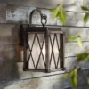 Possini Euro Design Brawley Rustic Industrial Outdoor Wall Light Fixture Bronze Wood Grain 13 1/2" Clear Seedy Glass For Post Exterior Barn Deck House -Possini Euro Design Shop GUEST 057ceb69 790b 4707 a060 cc178c463e04