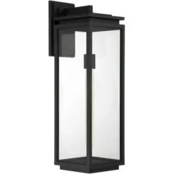 Possini Euro Design Atkins Modern Outdoor Wall Light Fixture Matte Black 24" Clear Glass For Post Exterior Barn Deck House Porch Yard Patio Outside 13 Possini Euro Design Atkins Modern Outdoor Wall Light Fixture Matte Black 24" Clear Glass For Post Exterior Barn Deck House Porch Yard Patio Outside -Possini Euro Design Shop GUEST 05c3711f a92b 4222 92f3 1a46b2a827e4