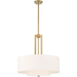 Possini Euro Design Sundry Warm Brass Pendant Chandelier 24" Wide Modern Double Drum Shades 4-Light Fixture For Dining Room House Foyer Kitchen Island 16 Possini Euro Design Sundry Warm Brass Pendant Chandelier 24" Wide Modern Double Drum Shades 4-Light Fixture For Dining Room House Foyer Kitchen Island -Possini Euro Design Shop GUEST 08910e51 30b2 43c2 b576 d65de6e7ce98