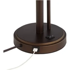 Possini Euro Design Traverse Modern Table Lamps 29" Tall Set Of 2 With USB Charging Port Gooseneck LED Bronze Oatmeal Shade For Bedroom Living Room 13 Possini Euro Design Traverse Modern Table Lamps 29" Tall Set Of 2 With USB Charging Port Gooseneck LED Bronze Oatmeal Shade For Bedroom Living Room -Possini Euro Design Shop GUEST 094e723b 9b74 4837 b18b 8037c7160852