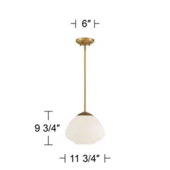 Possini Euro Design Orilla Brass Mini Pendant Light 11 3/4" Wide Mid Century Modern White Opal Glass Shade For Dining Room House Foyer Kitchen Island 13 Possini Euro Design Orilla Brass Mini Pendant Light 11 3/4" Wide Mid Century Modern White Opal Glass Shade For Dining Room House Foyer Kitchen Island -Possini Euro Design Shop GUEST 0b036018 f0cd 4ca0 80d3 03090efdf1b6