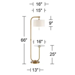 Possini Euro Design Volta Modern Floor Lamp With Tray Table 66" Tall Brass USB Charging Port White Drum Shade For Living Room Bedroom Office House 17 Possini Euro Design Volta Modern Floor Lamp With Tray Table 66" Tall Brass USB Charging Port White Drum Shade For Living Room Bedroom Office House -Possini Euro Design Shop GUEST 0b51f10c f28d 4873 a815 588c573b8b5f