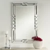 Possini Euro Design Clafia Rectangular Vanity Wall Mirror Modern Beveled Edge Clear Diamond Mirrored Frame 26" Wide For Bathroom Bedroom Living Room -Possini Euro Design Shop GUEST 0b60c2e2 158a 4c2c bf99 89971e9bbb84