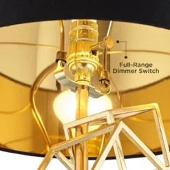 Possini Euro Design Modern Table Lamp 30" Tall Gold Metal Geometric Cube Black Drum Shade For Bedroom Living Room Bedside Nightstand Office Kids House 13 Possini Euro Design Modern Table Lamp 30" Tall Gold Metal Geometric Cube Black Drum Shade For Bedroom Living Room Bedside Nightstand Office Kids House -Possini Euro Design Shop GUEST 0b7654cc b5c5 46d0 b50c 9239fc2426cd