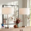Possini Euro Design Traverse Modern Table Lamps Set Of 2 29 1/2" Tall Brushed Nickel With USB Charging Port LED Gooseneck White Drum Shade For Desk -Possini Euro Design Shop GUEST 0b86014d 2919 4ecf ba2a e6e931a9ac67