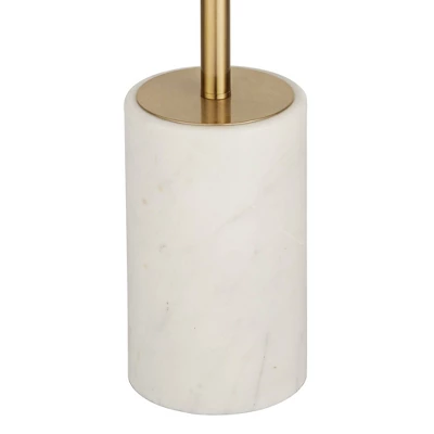 Possini Euro Design Milan Modern 66" Tall Floor Lamp Gold Metal Beige Pleated Empire Fabric Shade For Living Room Bedroom Office 5 Possini Euro Design Milan Modern 66" Tall Floor Lamp Gold Metal Beige Pleated Empire Fabric Shade For Living Room Bedroom Office - Image 3