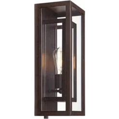 Possini Euro Design Modern Industrial Farmhouse Rustic Outdoor Wall Light Fixture Bronze 15 1/2" Clear Glass For Exterior Barn Deck House Porch Yard 13 Possini Euro Design Modern Industrial Farmhouse Rustic Outdoor Wall Light Fixture Bronze 15 1/2" Clear Glass For Exterior Barn Deck House Porch Yard -Possini Euro Design Shop GUEST 0fff35c4 151a 425d bffa e2fd30f7088b 1