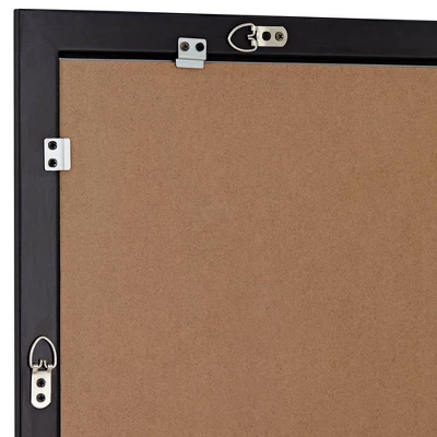 Possini Euro Design Metzeo Rectangular Vanity Decorative Wall Mirror Modern Beveled Edge Matte Black Metal Frame 22" Wide Bathroom 5 Possini Euro Design Metzeo Rectangular Vanity Decorative Wall Mirror Modern Beveled Edge Matte Black Metal Frame 22" Wide Bathroom - Image 3