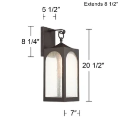 Possini Euro Design Tyne Modern Outdoor Wall Light Fixture Bronze 20 1/2" Seedy Glass For Post Exterior Barn Deck House Porch Yard Posts Patio Home 14 Possini Euro Design Tyne Modern Outdoor Wall Light Fixture Bronze 20 1/2" Seedy Glass For Post Exterior Barn Deck House Porch Yard Posts Patio Home -Possini Euro Design Shop GUEST 12839ca8 a9a2 4513 bec8 5cd2eb36f7a2