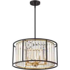 Possini Euro Design Milne Bronze Gold Drum Pendant Chandelier 20" Wide Modern Crystal 5-Light Fixture For Dining Room House Kitchen Island Entryway 15 Possini Euro Design Milne Bronze Gold Drum Pendant Chandelier 20" Wide Modern Crystal 5-Light Fixture For Dining Room House Kitchen Island Entryway -Possini Euro Design Shop GUEST 12d42693 bdef 422d a53e b6d5fe5712d6