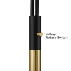 Possini Euro Design Rayne Modern Arc Floor Lamp 72" Tall Gold Black 3 Light LED Adjustable Arm Frosted Glass Globe Shade For Living Room Reading Home -Possini Euro Design Shop GUEST 15b63ebb e048 4f7c a360 3f5bf058fbf3