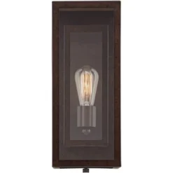 Possini Euro Design Rustic Industrial Farmhouse Outdoor Wall Light Fixtures Set Of 2 Bronze 15 1/2" Clear Glass For Exterior Barn Deck House Porch 12 Possini Euro Design Rustic Industrial Farmhouse Outdoor Wall Light Fixtures Set Of 2 Bronze 15 1/2" Clear Glass For Exterior Barn Deck House Porch -Possini Euro Design Shop GUEST 1c02b524 ed1c 4e9d 8f8e 997f235debf9