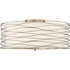 Possini Euro Design Modern Ceiling Light Flush Mount Fixture Antique Silver Leaf 18" Wide Wavy Spun White Drum For Bedroom Kitchen 12 Possini Euro Design Modern Ceiling Light Flush Mount Fixture Antique Silver Leaf 18" Wide Wavy Spun White Drum For Bedroom Kitchen -Possini Euro Design Shop GUEST 1c10771f 7433 4e60 805e 5707d03c3807