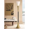 Possini Euro Design Modern Glam Style Torchiere Floor Lamp 72.5" Tall Black Antique Brass Metal White Glass Shade Living Room Reading Uplight 2 Possini Euro Design Modern Glam Style Torchiere Floor Lamp 72.5" Tall Black Antique Brass Metal White Glass Shade Living Room Reading Uplight -Possini Euro Design Shop GUEST 1d1b5c50 1e16 4643 a267 850b1fdb758e