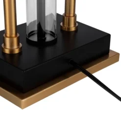 Possini Euro Design Griffin Modern Gooseneck Desk Lamp 31" Tall Gold With USB Charging Port Black Metal Rectangular Shade For Bedroom Living Room Kids -Possini Euro Design Shop GUEST 1d446e86 5cf2 4b5d 8e66 c8ee5f6f53ec