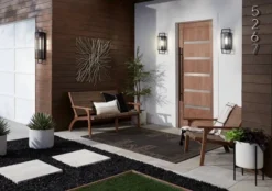 Possini Euro Design Jericho Modern Outdoor Wall Light Fixture Textured Black Metal 19" Clear Glass Panel For Post Exterior Barn Deck House Porch Yard -Possini Euro Design Shop GUEST 1eaf0516 dc40 45f7 bba9 42f440f22d44