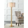 Possini Euro Design Granview Modern Floor Lamp 70 1/2" Tall Brass Metal Sheer Organza Outer Linen Inner Drum Shade For Living Room Bedroom Office Home -Possini Euro Design Shop GUEST 1f92f0be 0312 44c2 9090 29727879bba5