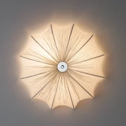 Possini Euro Design Planetarium Modern Ceiling Light Flush Mount Fixture 21" Wide Chrome 3-Light Ivory Fabric Scalloped Bowl For Bedroom Living Room -Possini Euro Design Shop GUEST 22340197 120e 41d5 8226 b72b7d3403b6