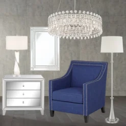 Possini Euro Design Alyssa Chrome Drum Chandelier 23 1/2" Wide Modern Crystal 12-Light LED Fixture For Dining Room Kitchen Island Entryway Bedroom -Possini Euro Design Shop GUEST 269fb15d 913d 417b ac8d 2d724e2689ad