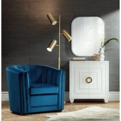 Possini Euro Design Bailey Rounded Corner Rectangular Vanity Wall Mirror Modern Beveled Brushed Gold Frame 27" Wide For Bathroom Bedroom Home Office -Possini Euro Design Shop GUEST 27ddb410 ce6e 4028 b189 e96902bc6090