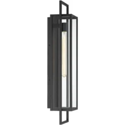 Possini Euro Design Jericho Modern Outdoor Wall Light Fixture Textured Black Steel 28" Clear Glass For Post Exterior Barn Deck House Porch Yard Patio 13 Possini Euro Design Jericho Modern Outdoor Wall Light Fixture Textured Black Steel 28" Clear Glass For Post Exterior Barn Deck House Porch Yard Patio -Possini Euro Design Shop GUEST 28c6184f 38ae 4c64 99fc 935187dde775