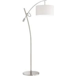 Possini Euro Design Raymond Modern 69" Tall Arc Floor Lamp With Smart Socket Raymond Nickel Adjustable Off-White Shade For Living Room -Possini Euro Design Shop GUEST 29f3ca7b 9caf 4d92 8137 0a62d3f1d170