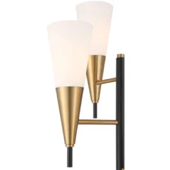 Possini Euro Design Quatro Mid Century Modern Tree Floor Lamp 71" Tall Black Gold Metal 4 Light Frosted Glass Cone Shade For Living Room Bedroom House 13 Possini Euro Design Quatro Mid Century Modern Tree Floor Lamp 71" Tall Black Gold Metal 4 Light Frosted Glass Cone Shade For Living Room Bedroom House -Possini Euro Design Shop GUEST 2b74941b 60aa 4a94 b028 4f70395f3b39