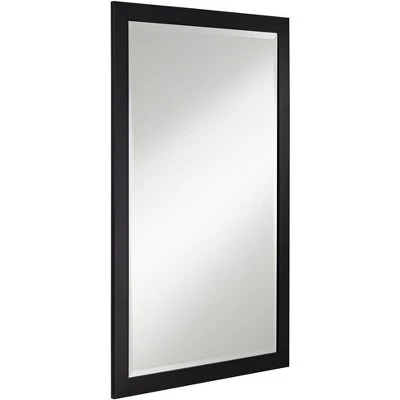 Possini Euro Design Metzeo Rectangular Vanity Decorative Wall Mirror Modern Beveled Edge Matte Black Metal Frame 22" Wide Bathroom 7 Possini Euro Design Metzeo Rectangular Vanity Decorative Wall Mirror Modern Beveled Edge Matte Black Metal Frame 22" Wide Bathroom - Image 5