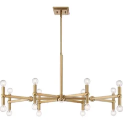 Possini Euro Design Marya Satin Brass Chandelier 37" Wide Modern 24-Light Fixture For Dining Room House Foyer Kitchen Island Entryway Bedroom Home -Possini Euro Design Shop GUEST 2c1c58fd e03f 4b05 a858 20a976417b18
