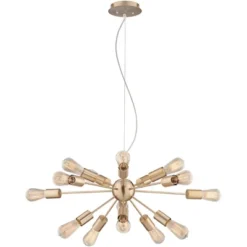 Possini Euro Design Hemingson Gold Large Chandelier 33" Wide Modern Sputnik 12-Light LED Fixture For Dining Room House Foyer Kitchen Island Entryway 14 Possini Euro Design Hemingson Gold Large Chandelier 33" Wide Modern Sputnik 12-Light LED Fixture For Dining Room House Foyer Kitchen Island Entryway -Possini Euro Design Shop GUEST 2c98b409 e6fb 45a0 aadb 8881a0a00519
