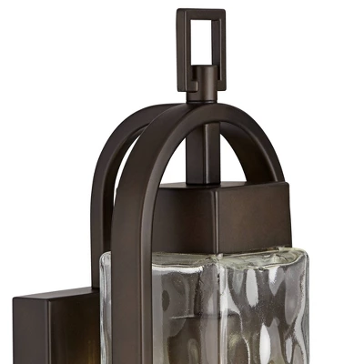 Possini Euro Design Winona Modern Outdoor Wall Light Fixture Bronze 16 1/4" Water Glass For Post Exterior Barn Deck House Porch Yard Posts Patio Home 4 Possini Euro Design Winona Modern Outdoor Wall Light Fixture Bronze 16 1/4" Water Glass For Post Exterior Barn Deck House Porch Yard Posts Patio Home - Image 2