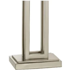 Possini Euro Design Modern Table Lamps 30" Tall Set Of 2 Brushed Nickel Open Rectangular White Box Shade For Living Room Family Bedroom -Possini Euro Design Shop GUEST 2f193d2c e3a4 44f8 aeb1 b918f7d4e952