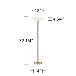 Possini Euro Design Modern Torchiere Floor Lamp Light Blaster LED 72.25" Tall Antique Brass And Matte Black Opal Glass For Living Room Bedroom 16 Possini Euro Design Modern Torchiere Floor Lamp Light Blaster LED 72.25" Tall Antique Brass And Matte Black Opal Glass For Living Room Bedroom -Possini Euro Design Shop GUEST 33d3cc3d 06e9 42bb b86e e88f18ba922e