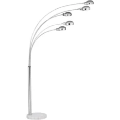 Possini Euro Design Infini Mid Century Modern Arc Floor Lamp 78" Tall Chrome 5 Light Swivel Dome Shades For Living Room Reading Bedroom Office House -Possini Euro Design Shop GUEST 33d7e1f3 ae7a 4f7e a423 3ed8e1218a84