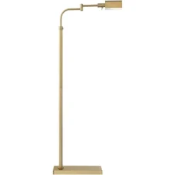 Possini Euro Design Keegan Traditional Pharmacy Floor Lamp 54 1/4" Tall Warm Gold Adjustable Swing Arm Metal Tent Shade For Living Room Reading -Possini Euro Design Shop GUEST 36db6f0b a08e 43c2 a974 7df10f07cf8d
