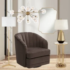 Possini Euro Design Spheres Antique Brass Chandelier 30" Wide Mid Century Modern Sputnik Glass Shade 15-Light Fixture For Dining Room Kitchen Island -Possini Euro Design Shop GUEST 372a49d3 a592 44b3 885d c5ae57a718c8