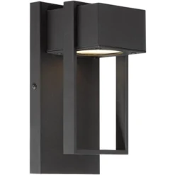 Possini Euro Design Pavel Modern Outdoor Wall Light Fixture Textured Black LED 9 1/2" For Post Exterior Barn Deck House Porch Yard Posts Patio Home -Possini Euro Design Shop GUEST 37c0c933 4411 4c5c 839e 26447031cbc3