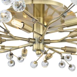 Possini Euro Design Ceiling Light Semi Flush Mount Fixture LED Brass 27 1/2" Wide 10-Light Crystal Berry For Living Room 11 Possini Euro Design Ceiling Light Semi Flush Mount Fixture LED Brass 27 1/2" Wide 10-Light Crystal Berry For Living Room -Possini Euro Design Shop GUEST 38690911 9db8 41e7 a5d8 5455f61c1e13