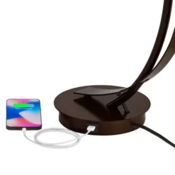 Possini Euro Design Modern Accent Table Lamp With USB Port Filament LED 22.5" High Bronze Metal Glass Dome Shade For Living Room Desk Bedroom -Possini Euro Design Shop GUEST 3a0ec40d ca77 4c27 a7c5 97afa95de114