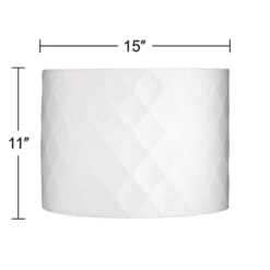 Possini Euro Design Brushed Nickel Plug In Swag Chandelier 15" Wide Modern White Diamond-Shaped Shade Fixture Dining Room -Possini Euro Design Shop GUEST 3c663c93 2b76 40a8 abf8 081c3276563e