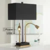Possini Euro Design Griffin Modern Gooseneck Desk Lamp 31" Tall Gold With USB Charging Port Black Metal Rectangular Shade For Bedroom Living Room Kids 2 Possini Euro Design Griffin Modern Gooseneck Desk Lamp 31" Tall Gold With USB Charging Port Black Metal Rectangular Shade For Bedroom Living Room Kids -Possini Euro Design Shop GUEST 42a67d7a 4b17 4e08 9d91 0c00812f1179