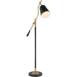Possini Euro Design Modern Pharmacy Floor Lamp 54" Tall Matte Black Warm Gold Adjustable Metal Shade For Living Room Reading House 17 Possini Euro Design Modern Pharmacy Floor Lamp 54" Tall Matte Black Warm Gold Adjustable Metal Shade For Living Room Reading House -Possini Euro Design Shop GUEST 4335ad53 a63c 46ae 8708 a3dbcc88ea94