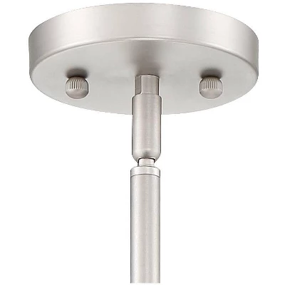 Possini Euro Design Spherical Brushed Nickel Pendant Chandelier 16" Wide Modern Orb 3-Light Fixture For Dining Room House Foyer Kitchen Island Bedroom 5 Possini Euro Design Spherical Brushed Nickel Pendant Chandelier 16" Wide Modern Orb 3-Light Fixture For Dining Room House Foyer Kitchen Island Bedroom - Image 3