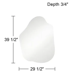 Possini Euro Design Casper Decorative Wall Mirror Modern Abstract Silver Frameless 29 1/2" Wide Bedroom Living Room Home House 12 Possini Euro Design Casper Decorative Wall Mirror Modern Abstract Silver Frameless 29 1/2" Wide Bedroom Living Room Home House -Possini Euro Design Shop GUEST 47f6fdf1 10f2 48dc 9ca4 9a0ed2e3c030