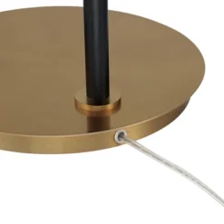 Possini Euro Design Sausalito Mid Century Modern Downbridge Floor Lamp 67" Tall Warm Gold Black Metal Linen Cylinder Shade For Living Room Reading -Possini Euro Design Shop GUEST 480714de f02d 48f5 9259 71bc5bb1150e