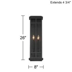 Possini Euro Design Metrix Modern Industrial Outdoor Wall Light Fixture Black Metal 26" Clear Glass For Post Exterior Barn Deck House Porch Yard Patio 15 Possini Euro Design Metrix Modern Industrial Outdoor Wall Light Fixture Black Metal 26" Clear Glass For Post Exterior Barn Deck House Porch Yard Patio -Possini Euro Design Shop GUEST 4c75d480 5884 43ca a7c1 a91309fbb500